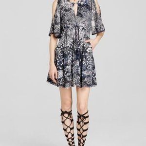 FREE PEOPLE LOVEBIRDS COLD SHOULDER DRESS